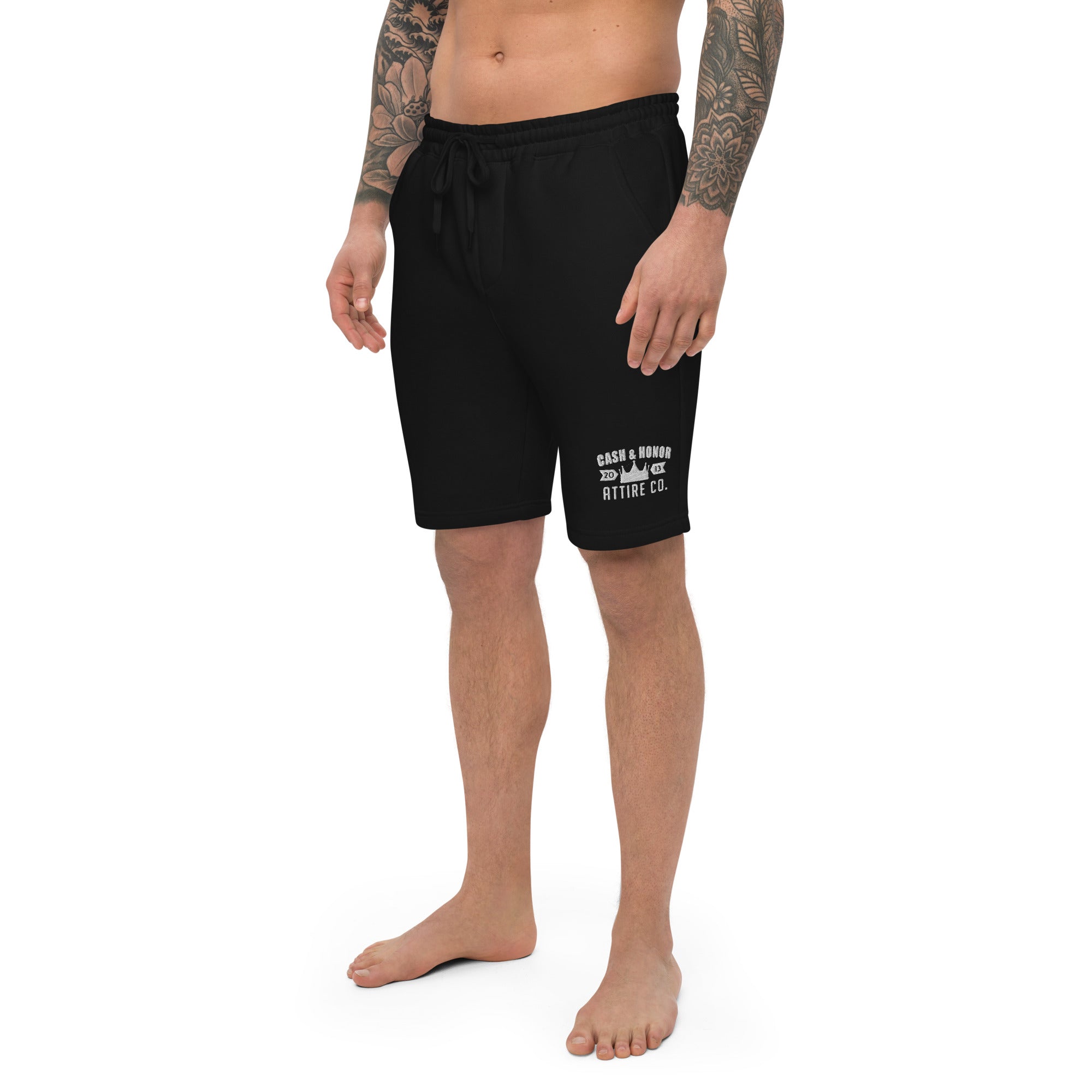 Logo Men's fleece shorts
