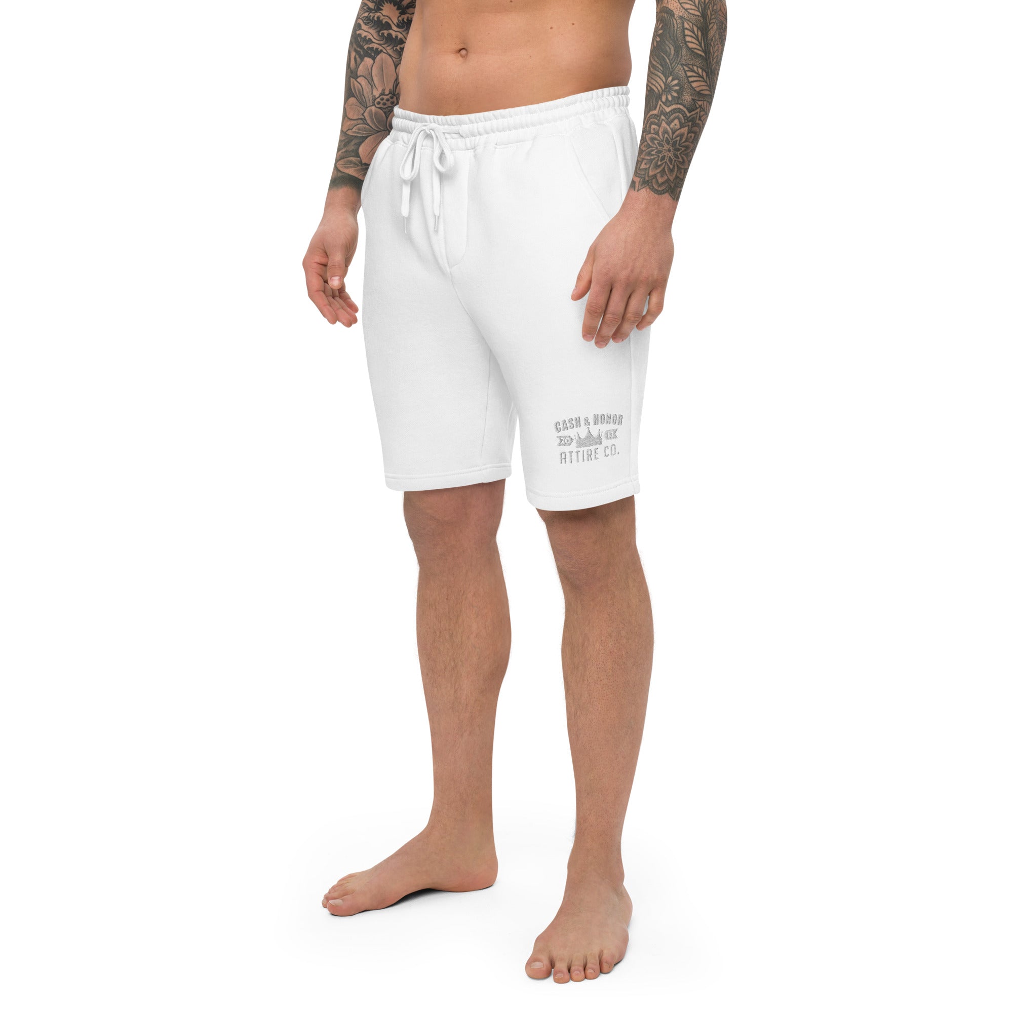 Logo Men's fleece shorts