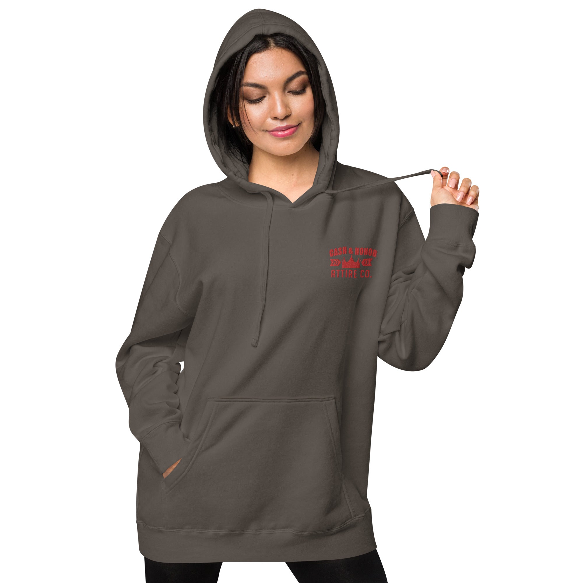Logo Unisex pigment-dyed hoodie