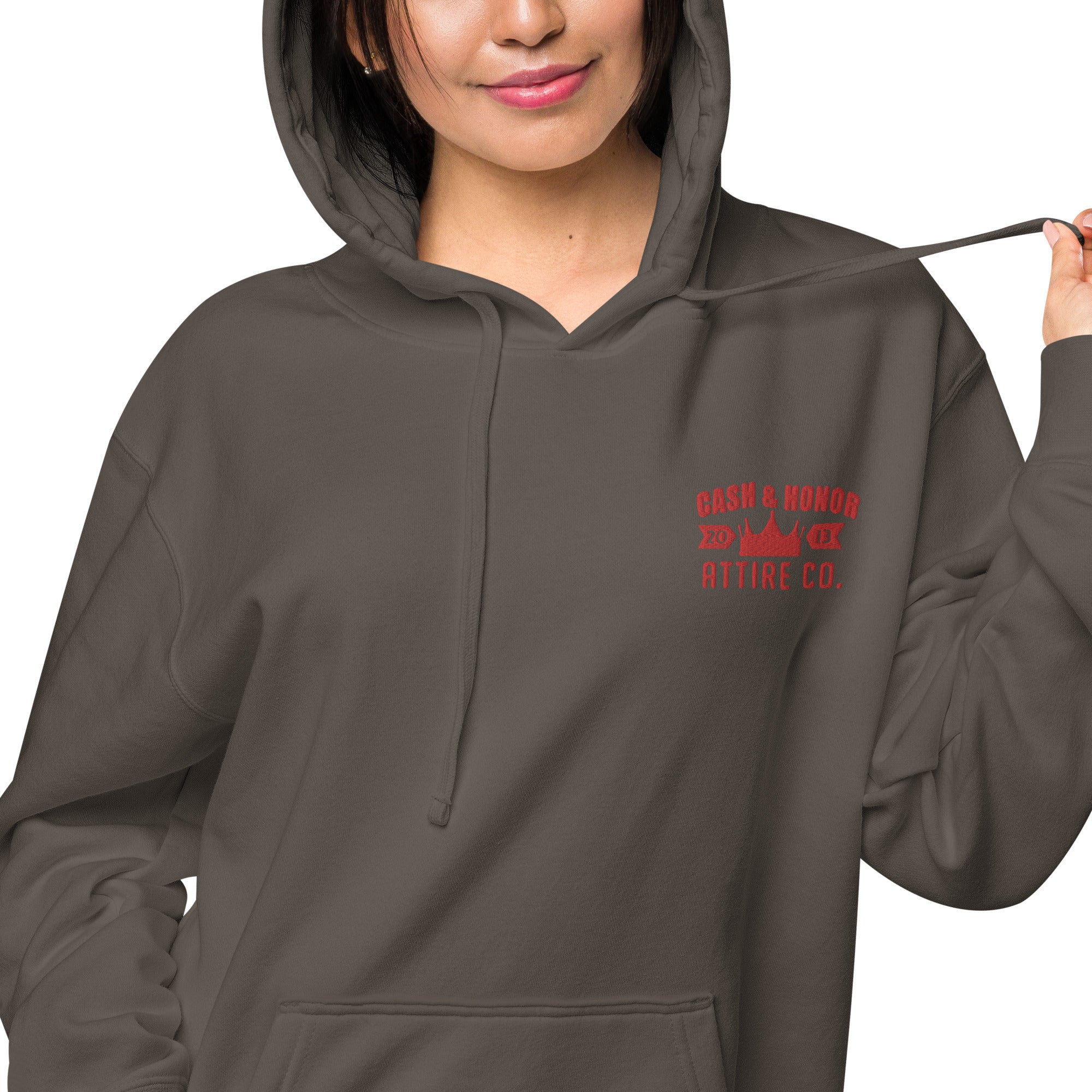 Logo Unisex pigment-dyed hoodie