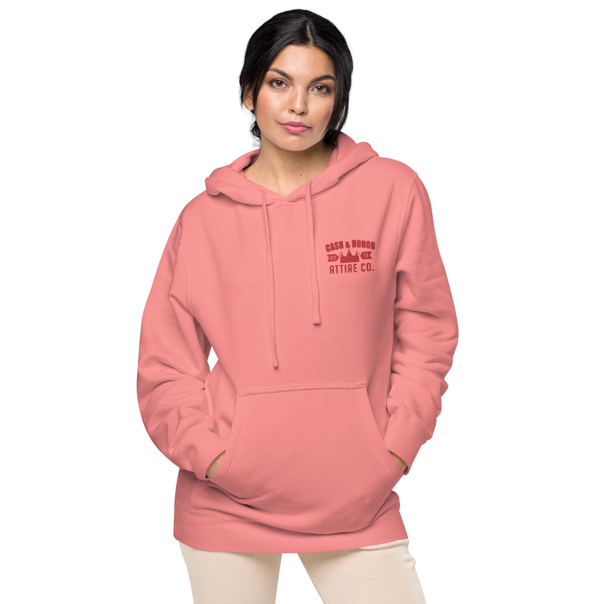 Logo Unisex pigment-dyed hoodie