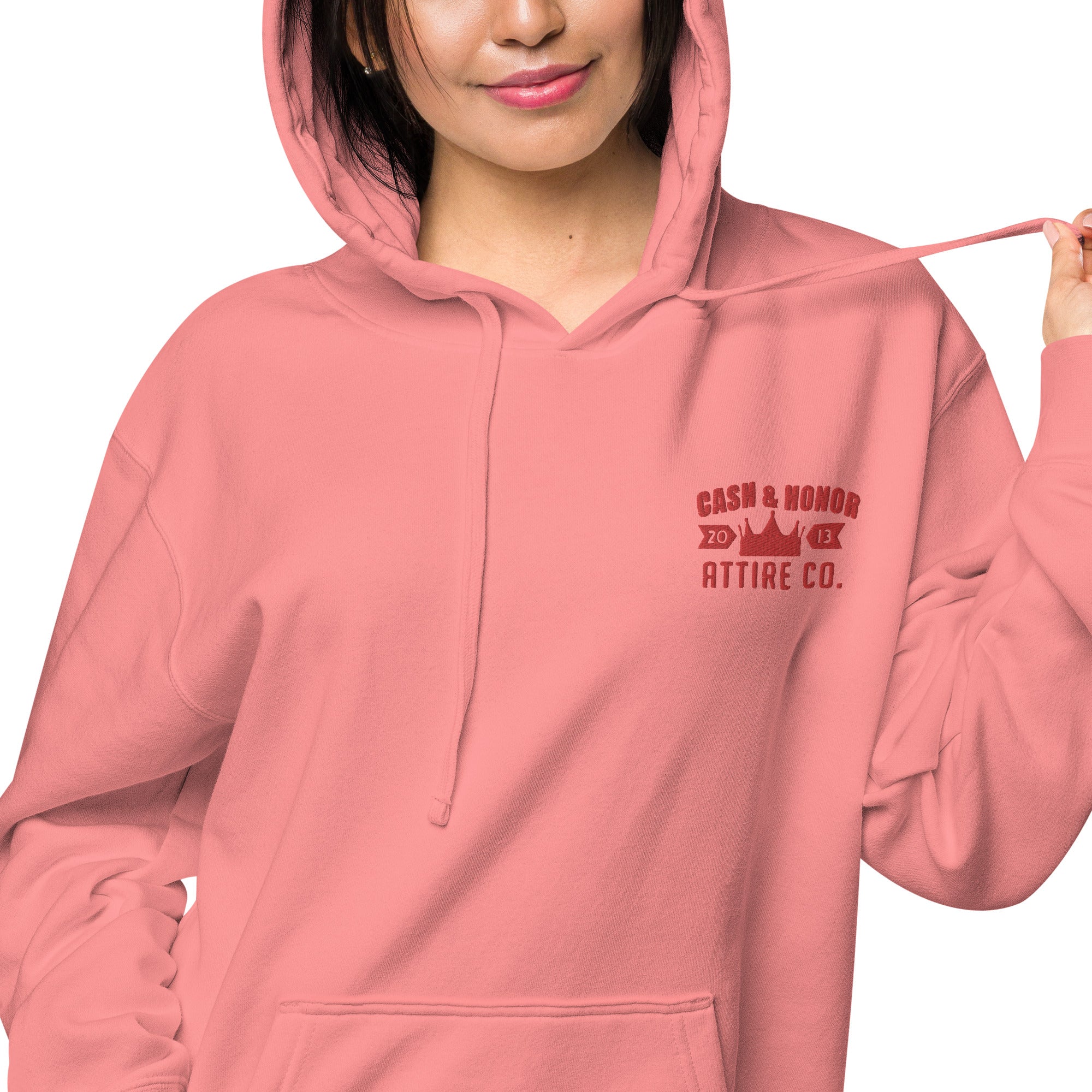 Logo Unisex pigment-dyed hoodie