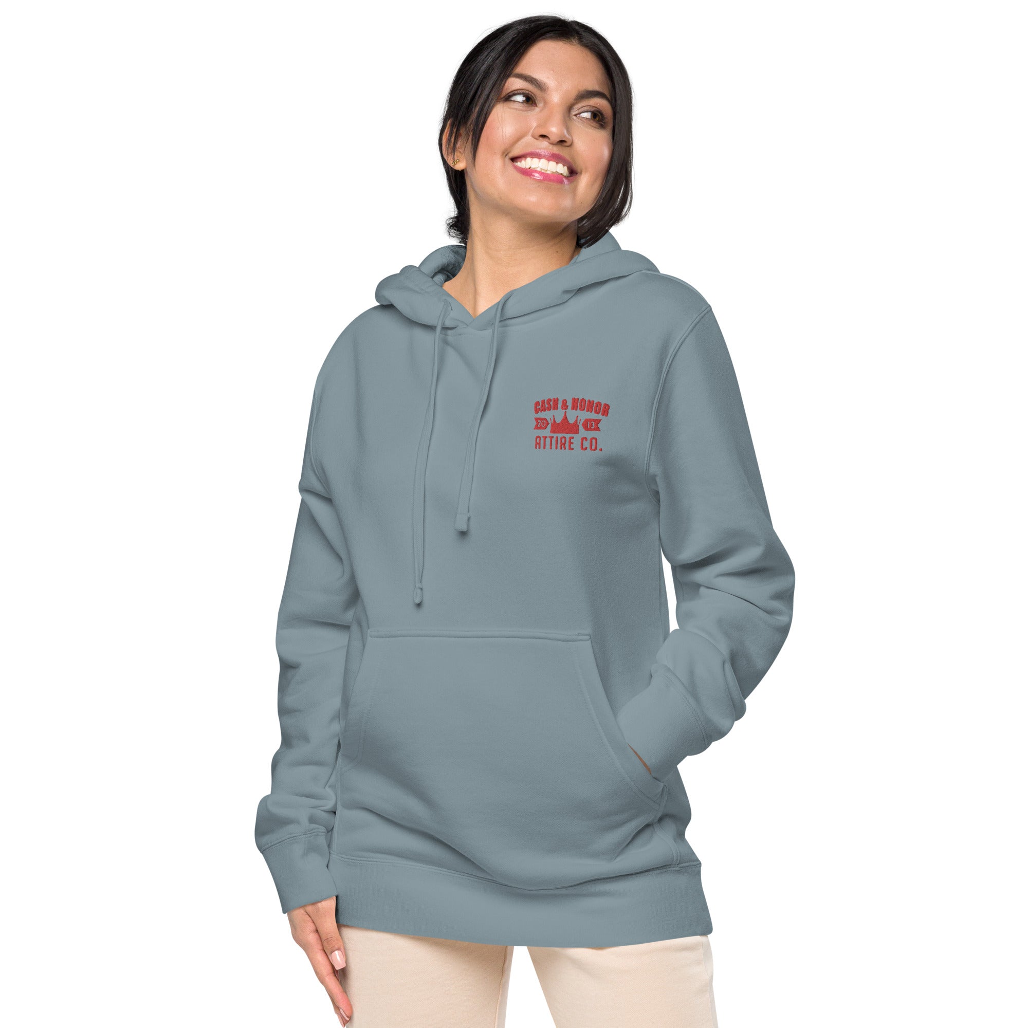 Logo Unisex pigment-dyed hoodie