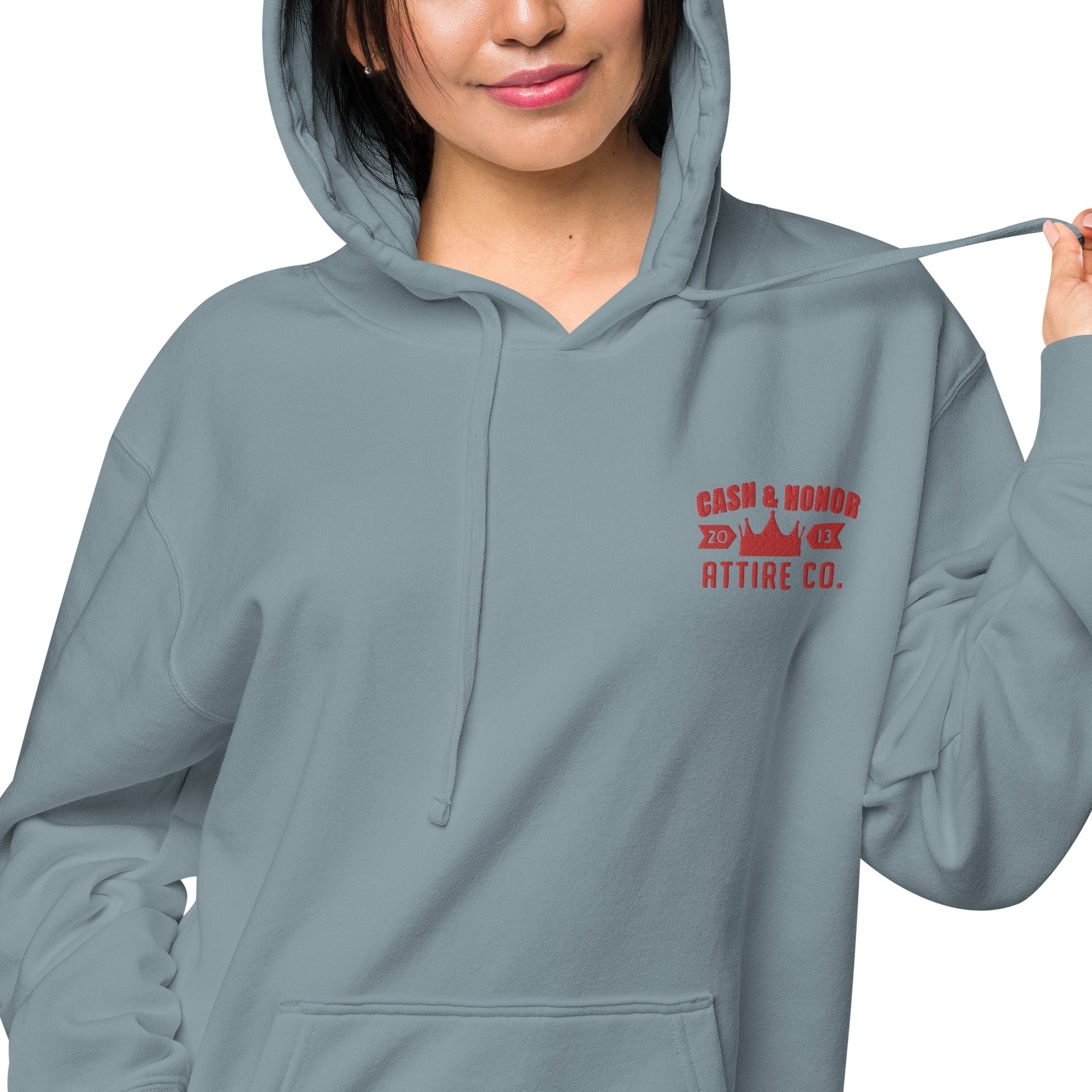 Logo Unisex pigment-dyed hoodie