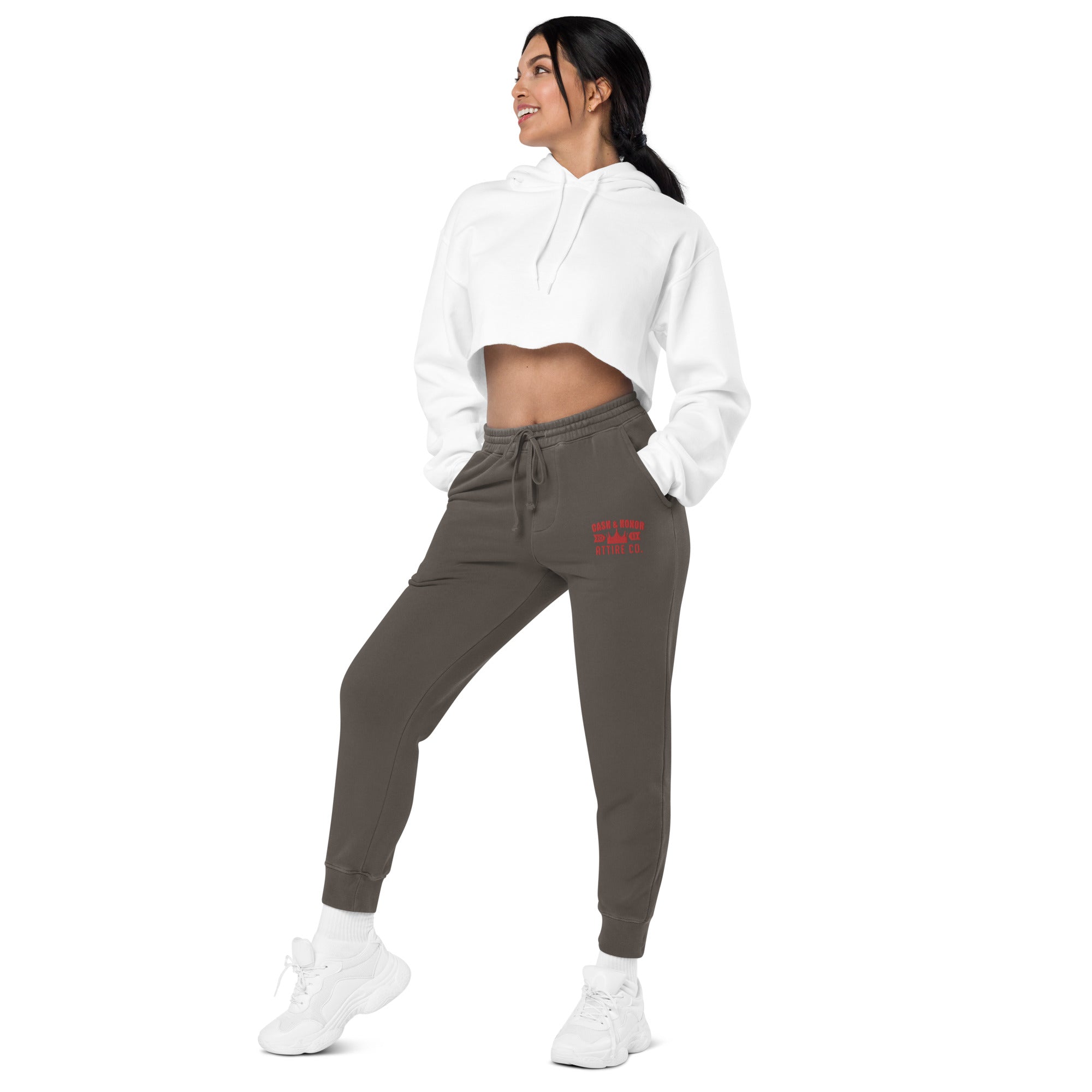Logo Unisex pigment-dyed sweatpants