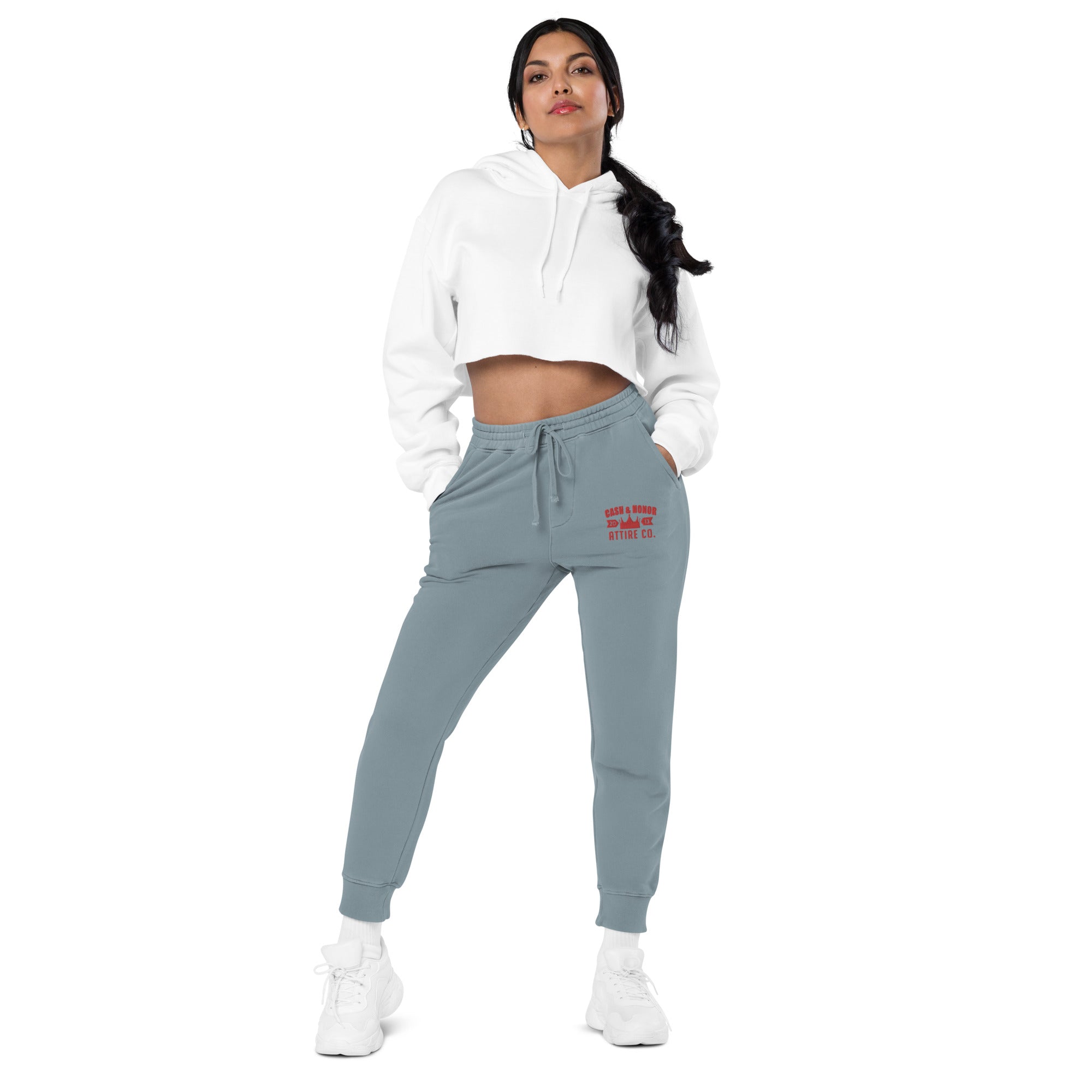 Logo Unisex pigment-dyed sweatpants