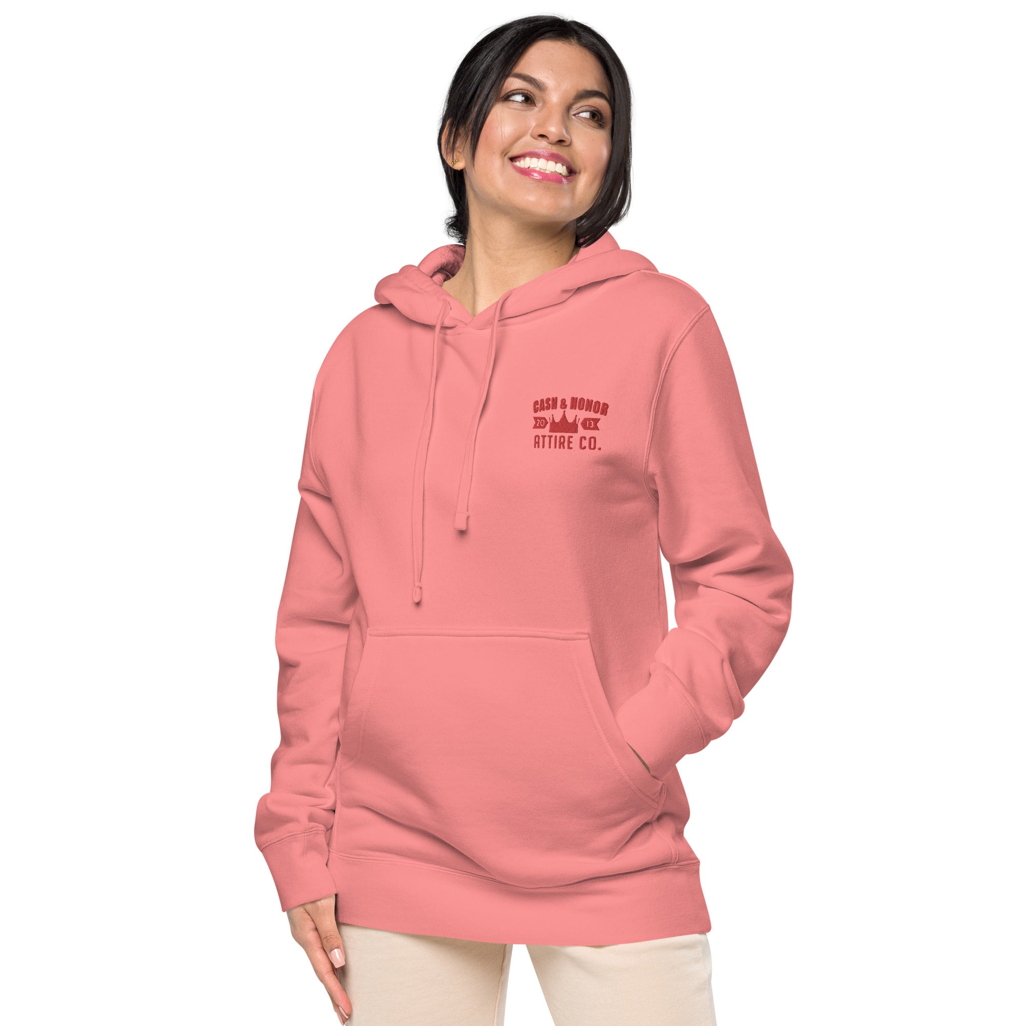 Logo Unisex pigment-dyed hoodie