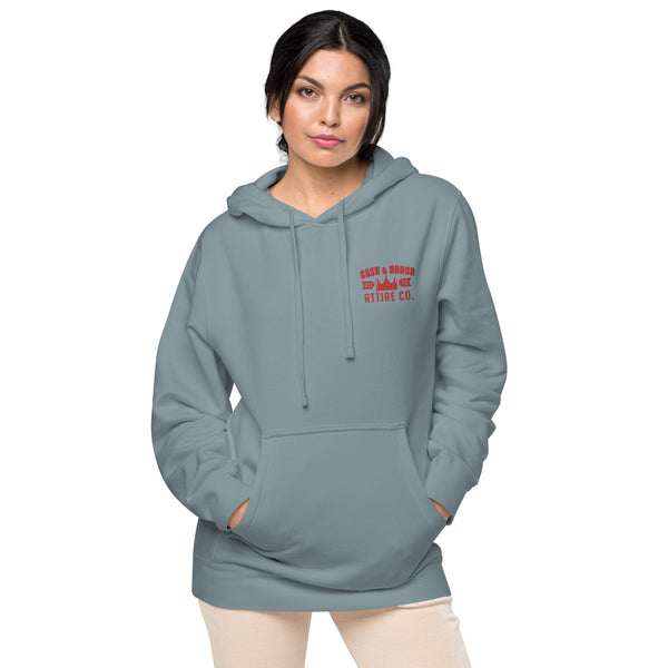 Logo Unisex pigment-dyed hoodie